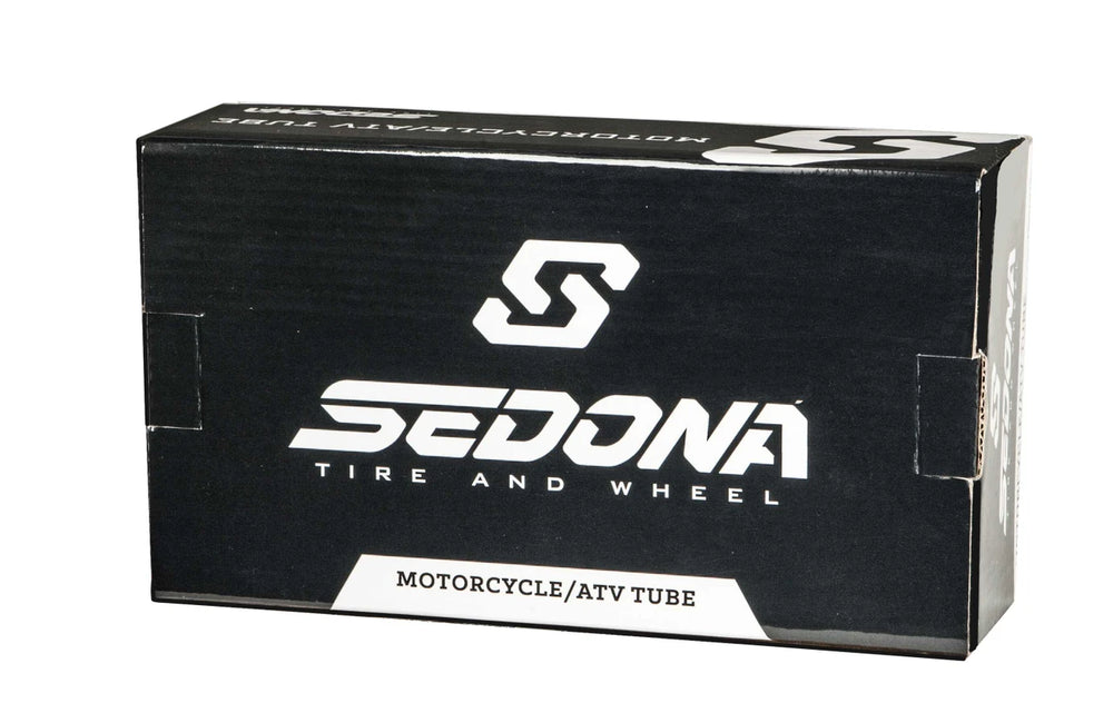 Product image of a Sedona inner tube, size 2.75-3.00-18, featuring a TR-4 valve stem.