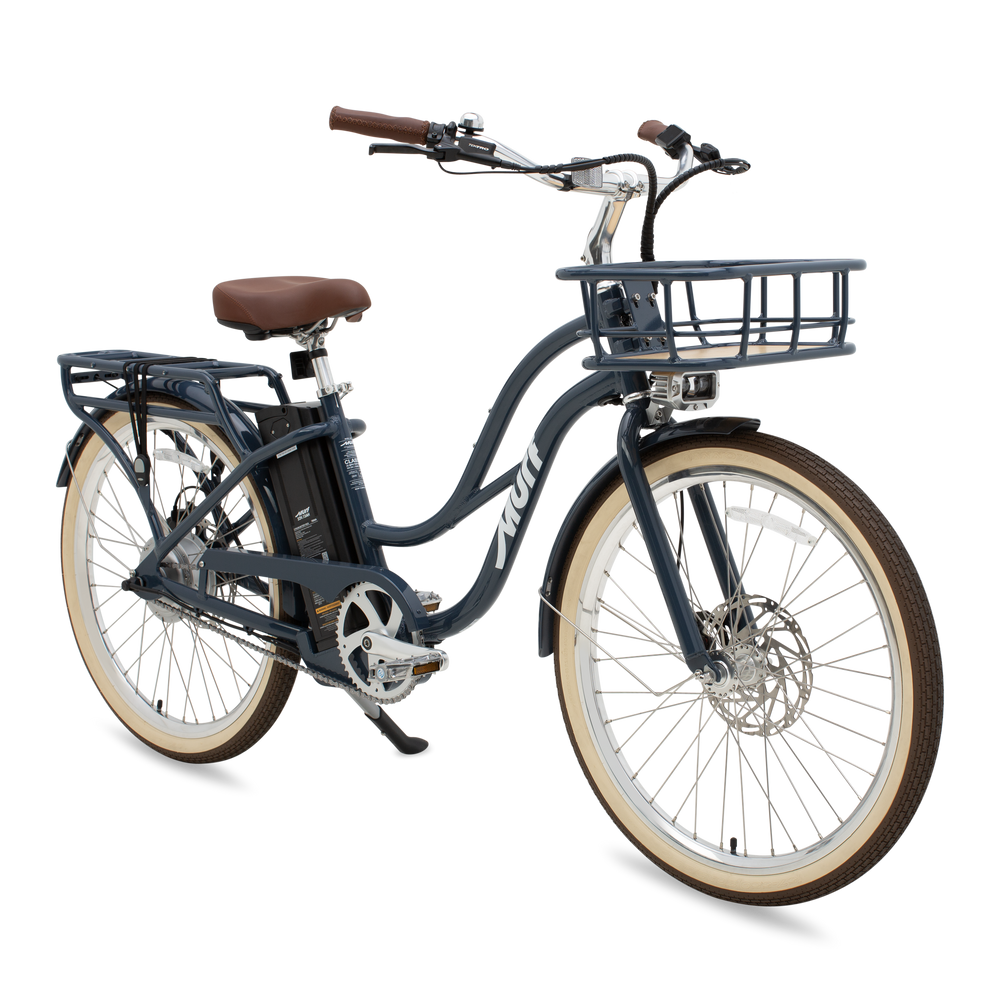 Marine blue Murf Gigi eBike side view against a white background